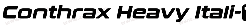 Conthrax Heavy Itali字体转换